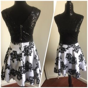 2 piece party dress.